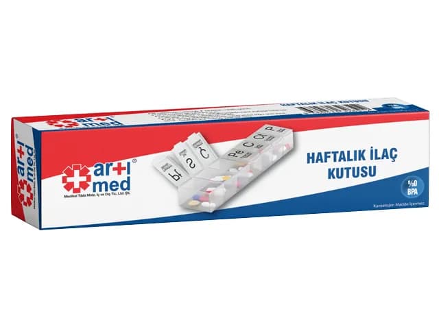 Artimed Ilaç Saklama Kutusu Haftalik