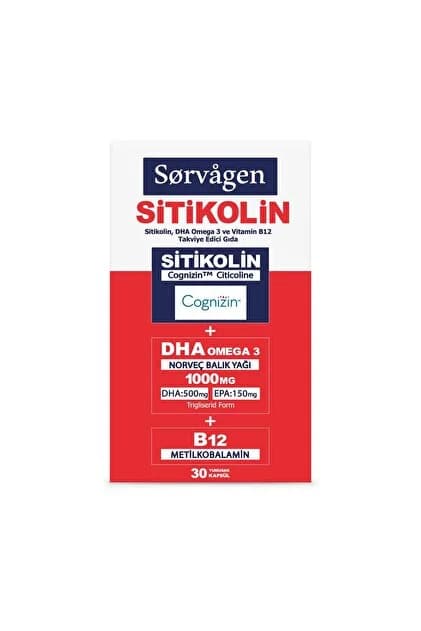 Sorvagen Smart Sitikolin 30 Kapsül Dha Omega 3 Vitamin B12