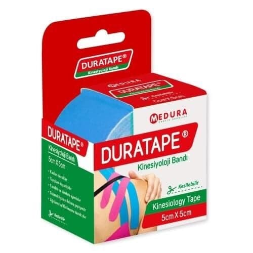 Duratape Kinesiyoloji Bandi 5cmx5cm Mavi