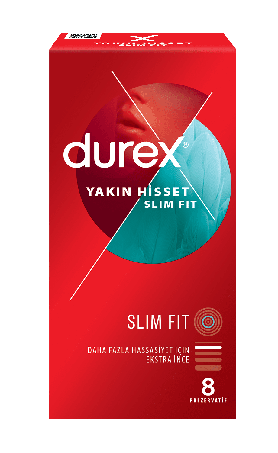 Durex Yakin Hisset Slim Fit 8 Adet Prezervatif