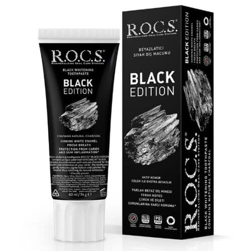 Rocs Black Edition Whitening Toothpaste 60ml