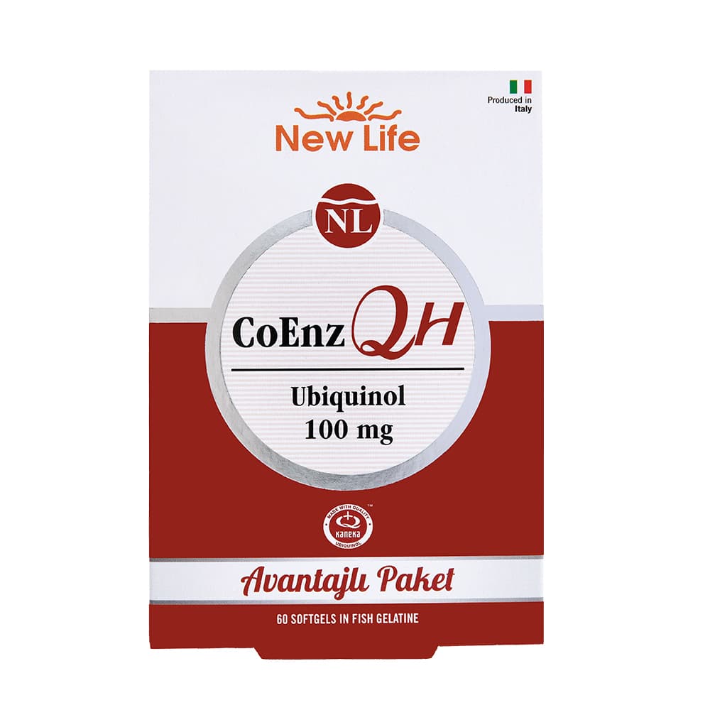 New Life CoEnz QH 100 mg 60 Yumuşak Jelatin Kapsül Koenzim Q10