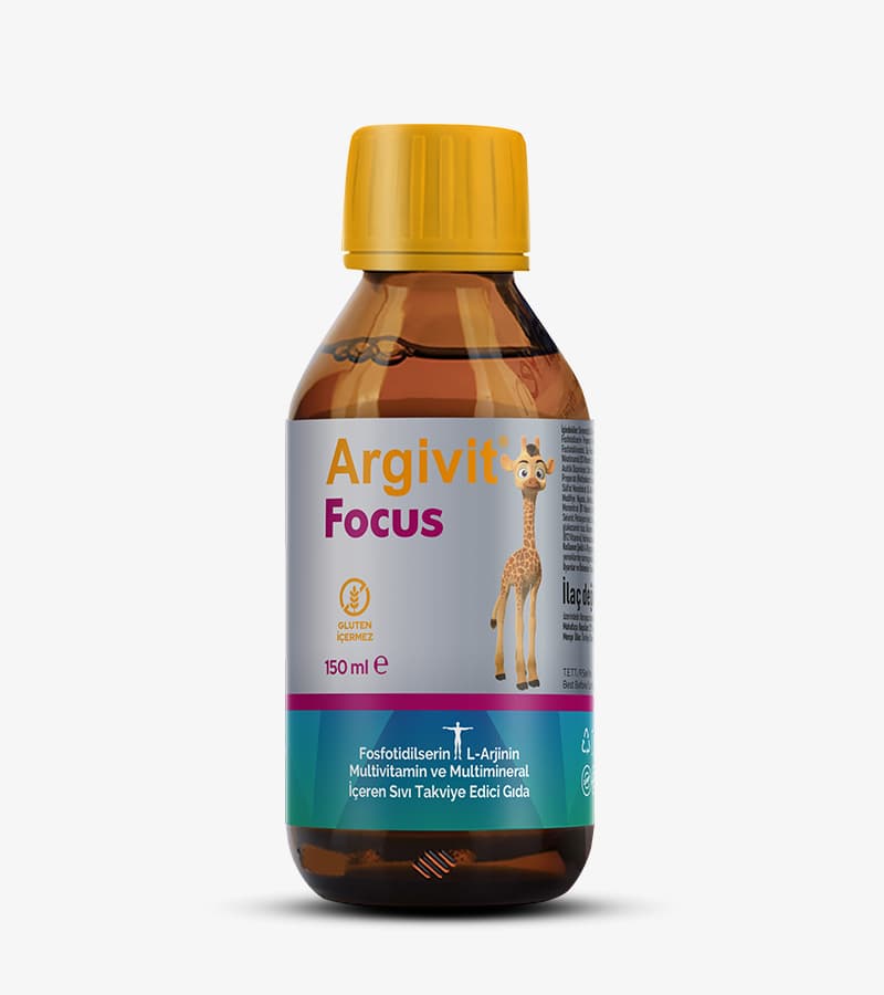 Argivit Focus Fosfatidilserin, L-Arjinin, Multivitamin ve Multimineral İçeren Şurup 150 ml