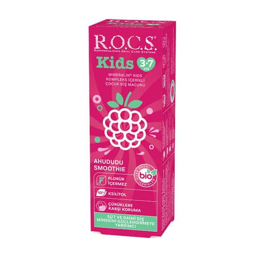 Rocs Kids 3-7 Yaş Ahududu Aromali Diş Macunu 35ml