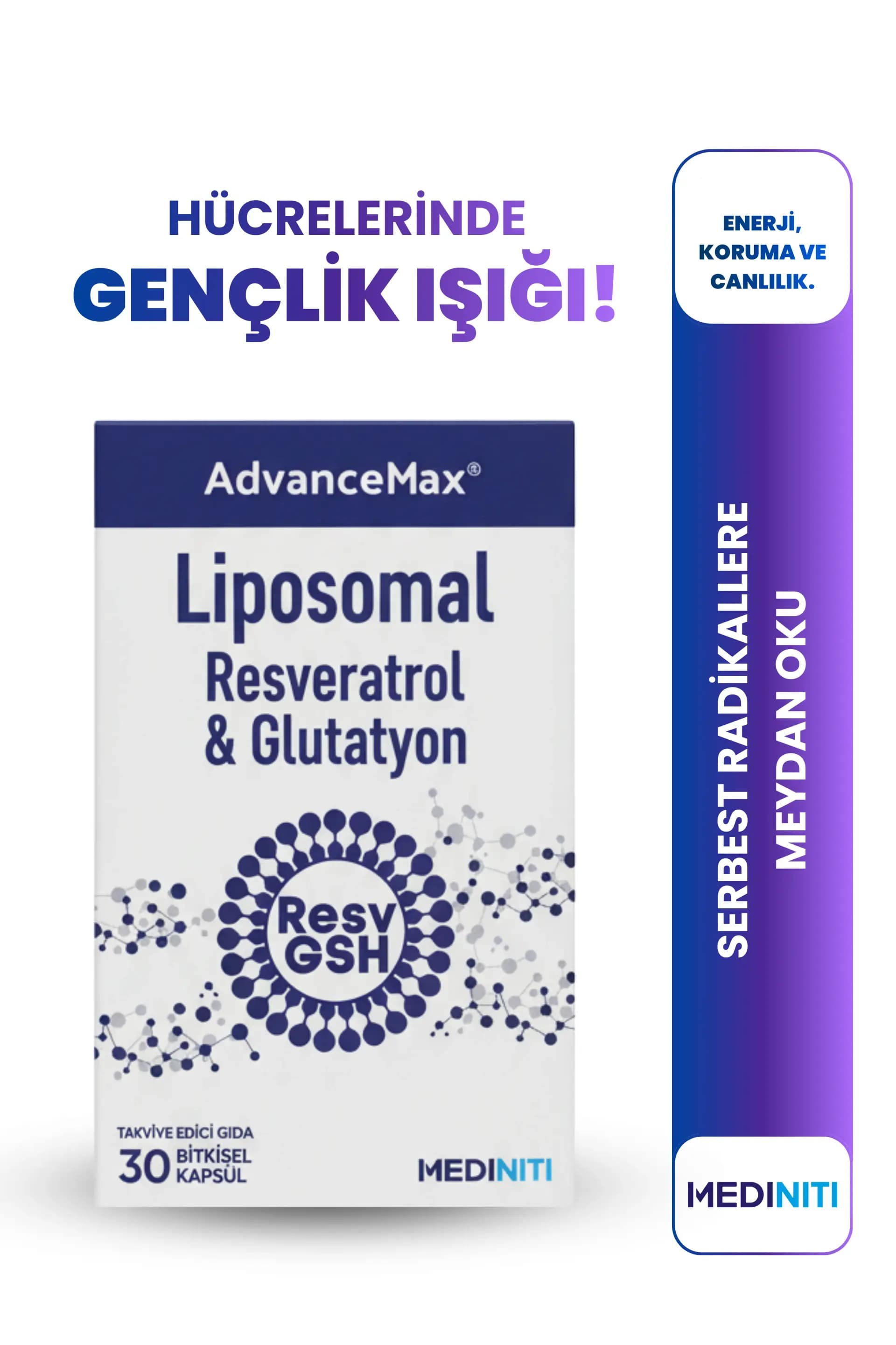 Advancemax Lipozomal Glutatyon 30 Kapsül