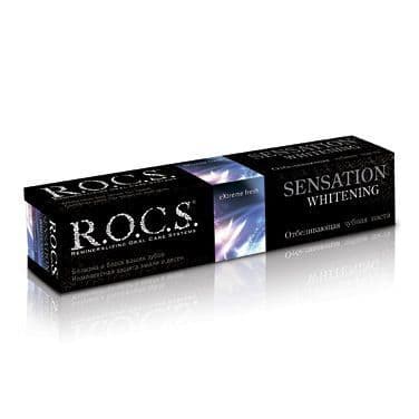Rocs Sensation Parlaklik Ve Beyaz Macun 74gr