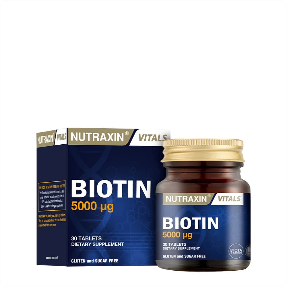 Nutraxin Biotin 5000 Mcg 30 Tablet