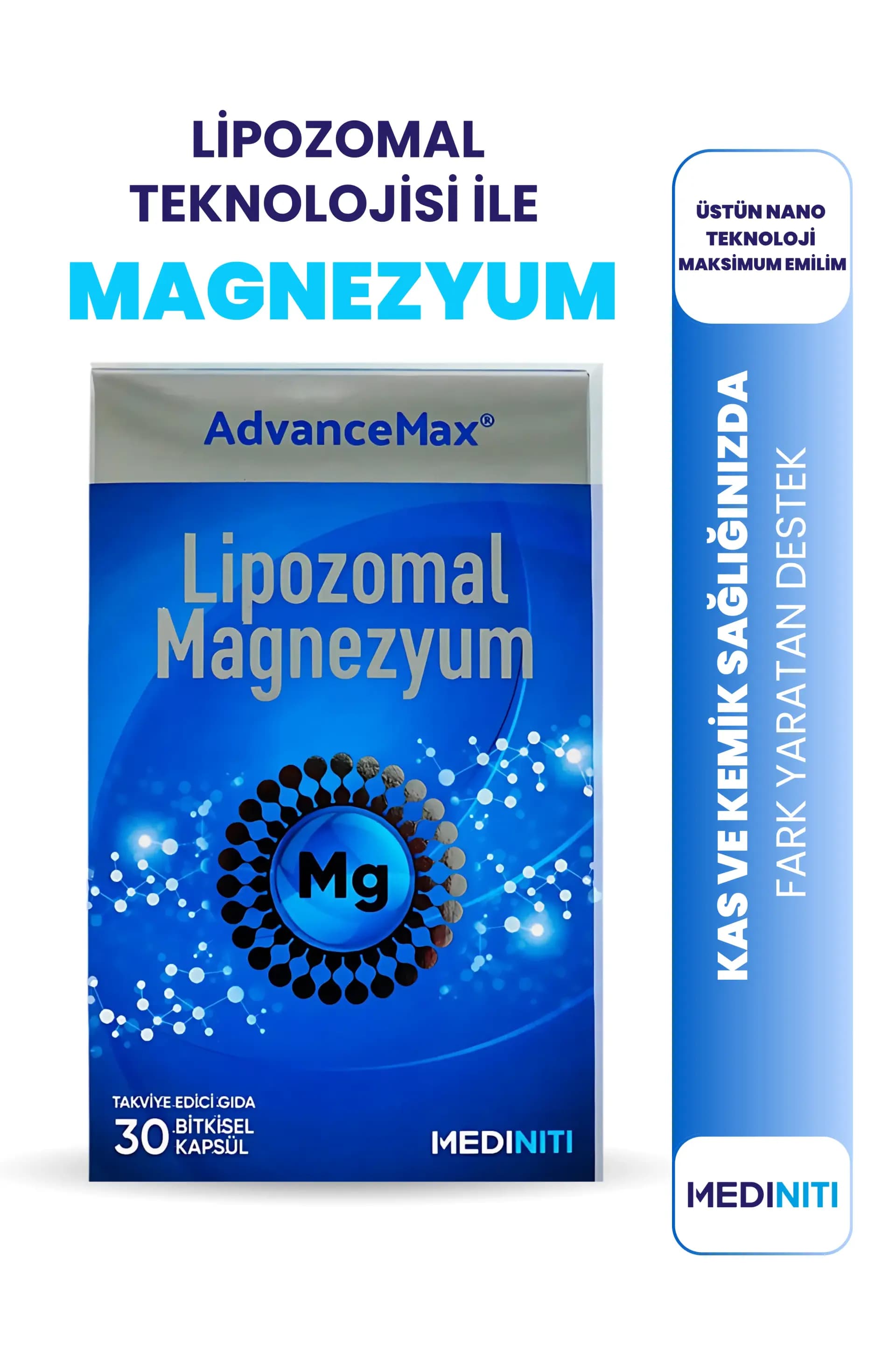 Advancemax Lipozomol Magnezyum 30 Kapsül