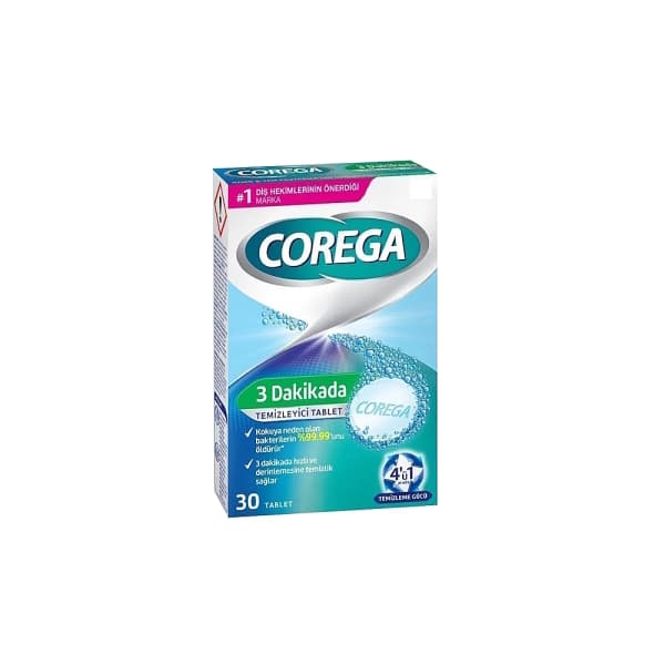 Corega Diş Protezi Temizleyici 30 Tablet