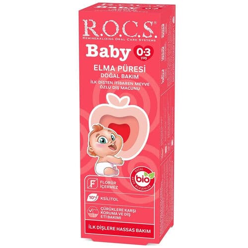 Rocs Baby 0-3 Yaş Elma Püresi Diş Macunu 45gr