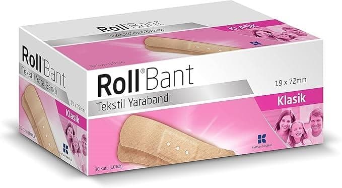 Roll Bant Klasik Tekstil Yara Bandi 10x30 Adet