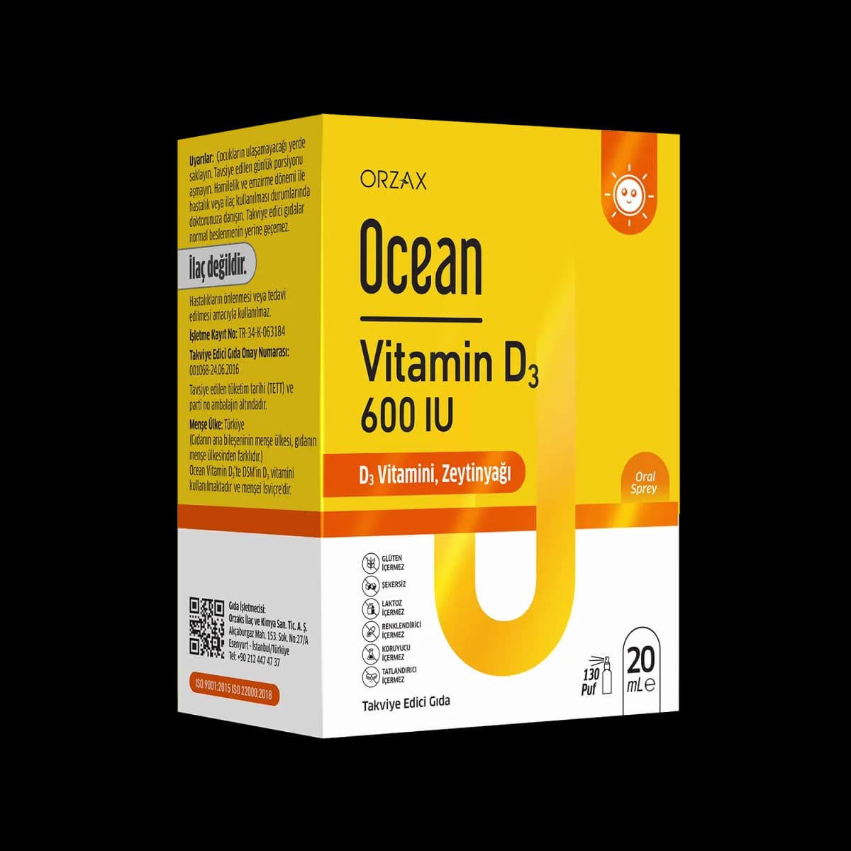 Ocean Vitamin D3 600 IU Sprey 20 ML