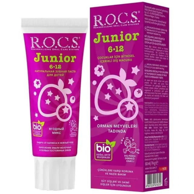 Rocs Junior 6-12 Yaş Orman Meyvesi Tadinda Diş Macunu 60ml