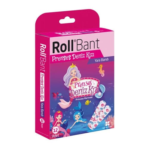 Roll Bant Prenses Deniz Kizi Yara Bandi 12 Adet