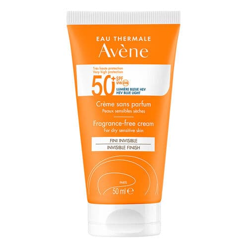 Avene Fragrance-free Cream Insivible Finish Spf50+ 50ml