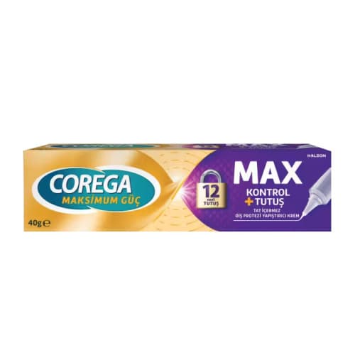 Corega Maksimum Güç 40gr Max Tutuş Konfor Protez Yapiştirici Krem