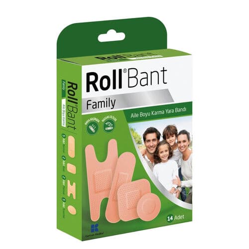 Roll Bant Family Aile Boyu Karma Yara Bandi 14 Adet