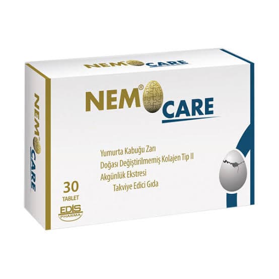 Nemocare 30 Tablet Yumurta Kabuğu Zarı Kolojen Tip Iı Akgünlük Ekstresi